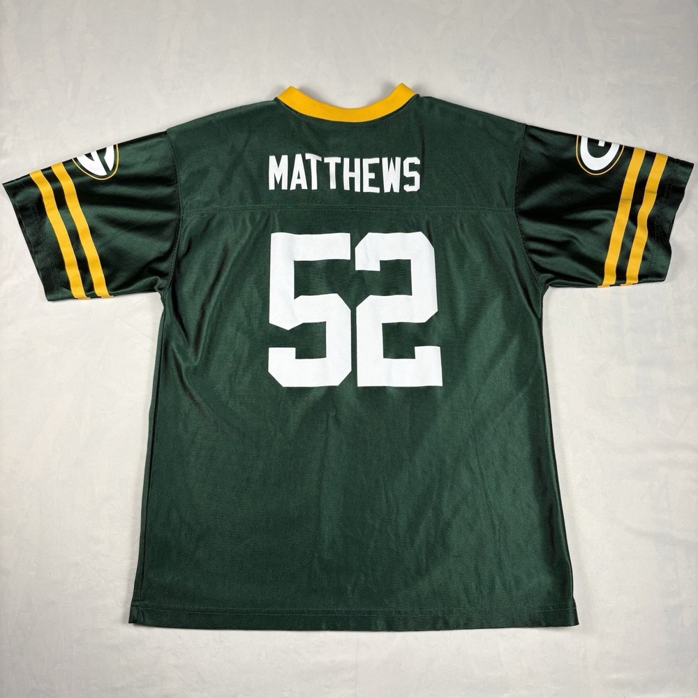 NFL Team Green Bay Packers Clay Matthews #52 Jersey Youth XL NFL Green